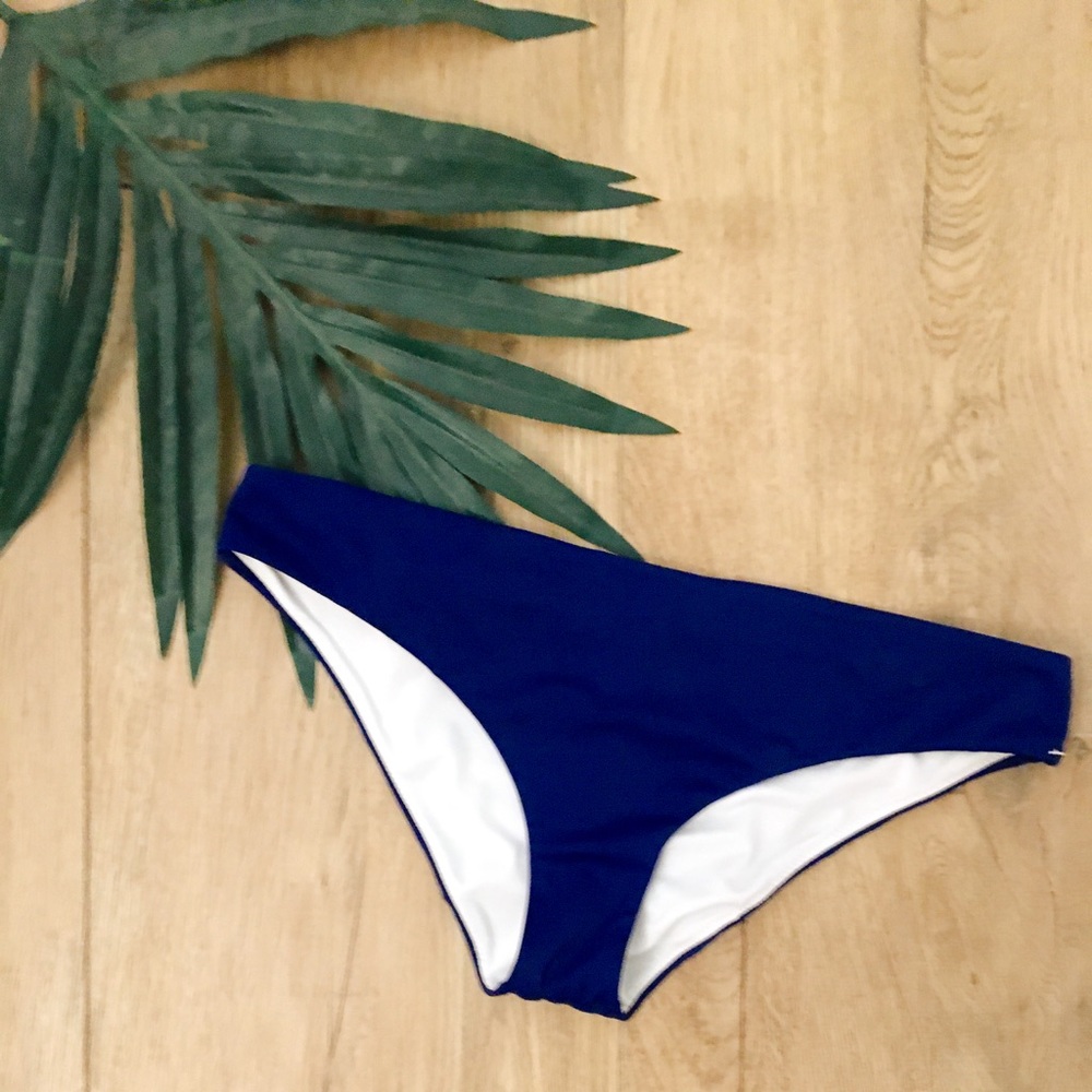 VS pink dark blue bathing suit bottom